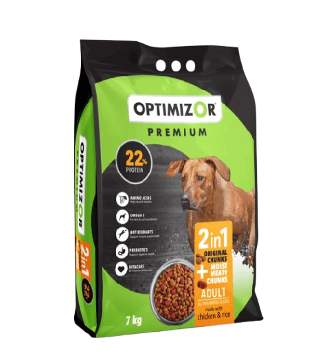 OPTIMIZOR PREMIUM ADULT 2IN1 MOIST MEATY CHUNCKS
