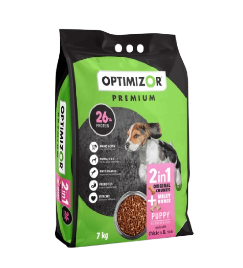 Optimizor Milky Bones  Dry Young Dog Food